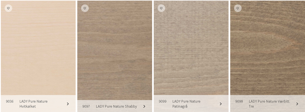 Lady Pure Nature farvekort fra Jotun