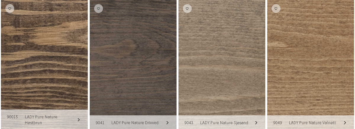 Lady Pure Nature farvekort fra Jotun