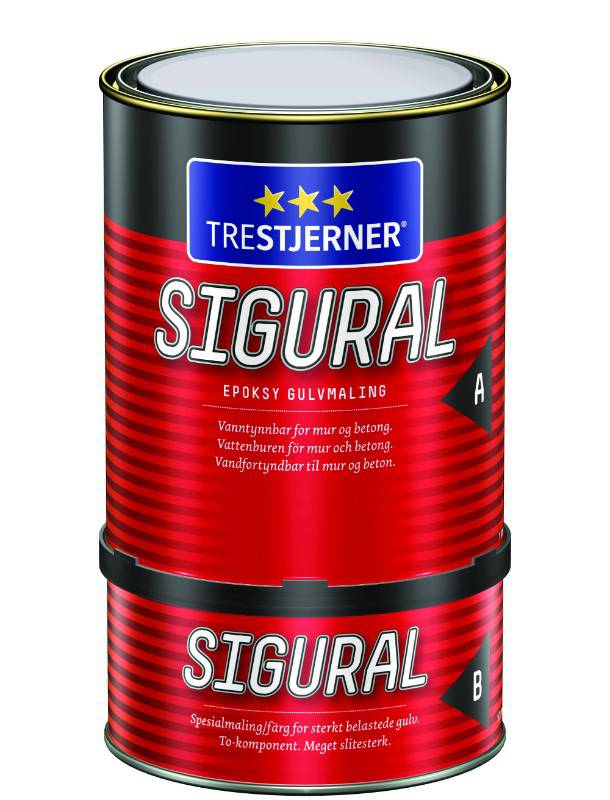 Jotun - Sigural Epoxygulvmaling Inkl. Hærder 1 Liter