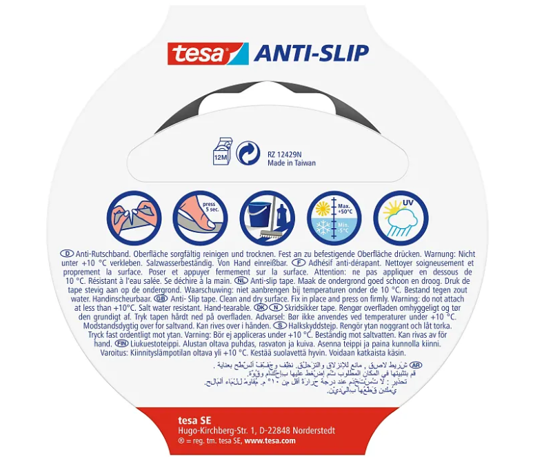 Tesa Anti-slip - skridsikker tape - Transparent