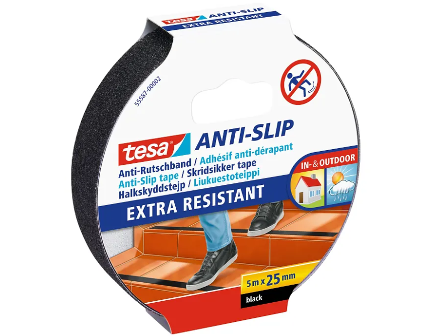 Tesa Anti-slip - skridsikker tape - sort