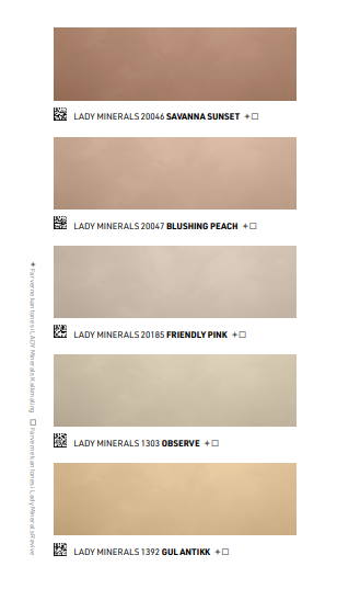 Jotun Lady Minerals farvekort