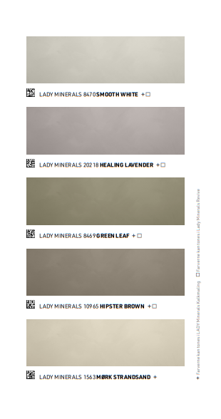 Jotun Lady Minerals farvekort