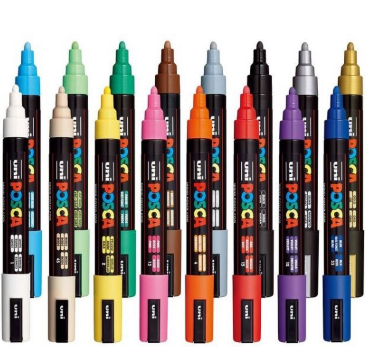Posca Pen PC-5M 2,5mm - Sæt med 16 STK.