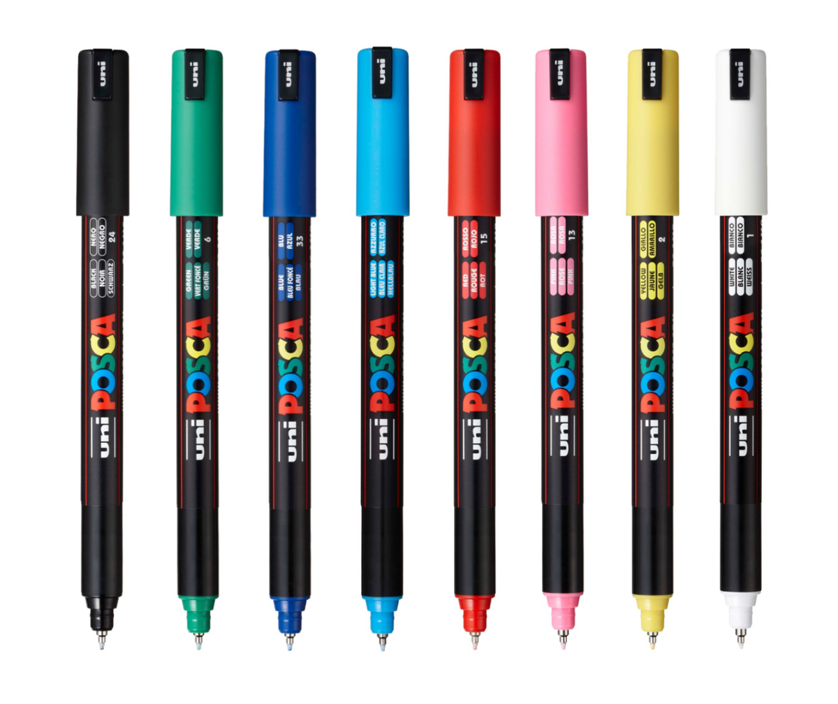 Posca Pen PC-1MR - sæt med 8 STK.