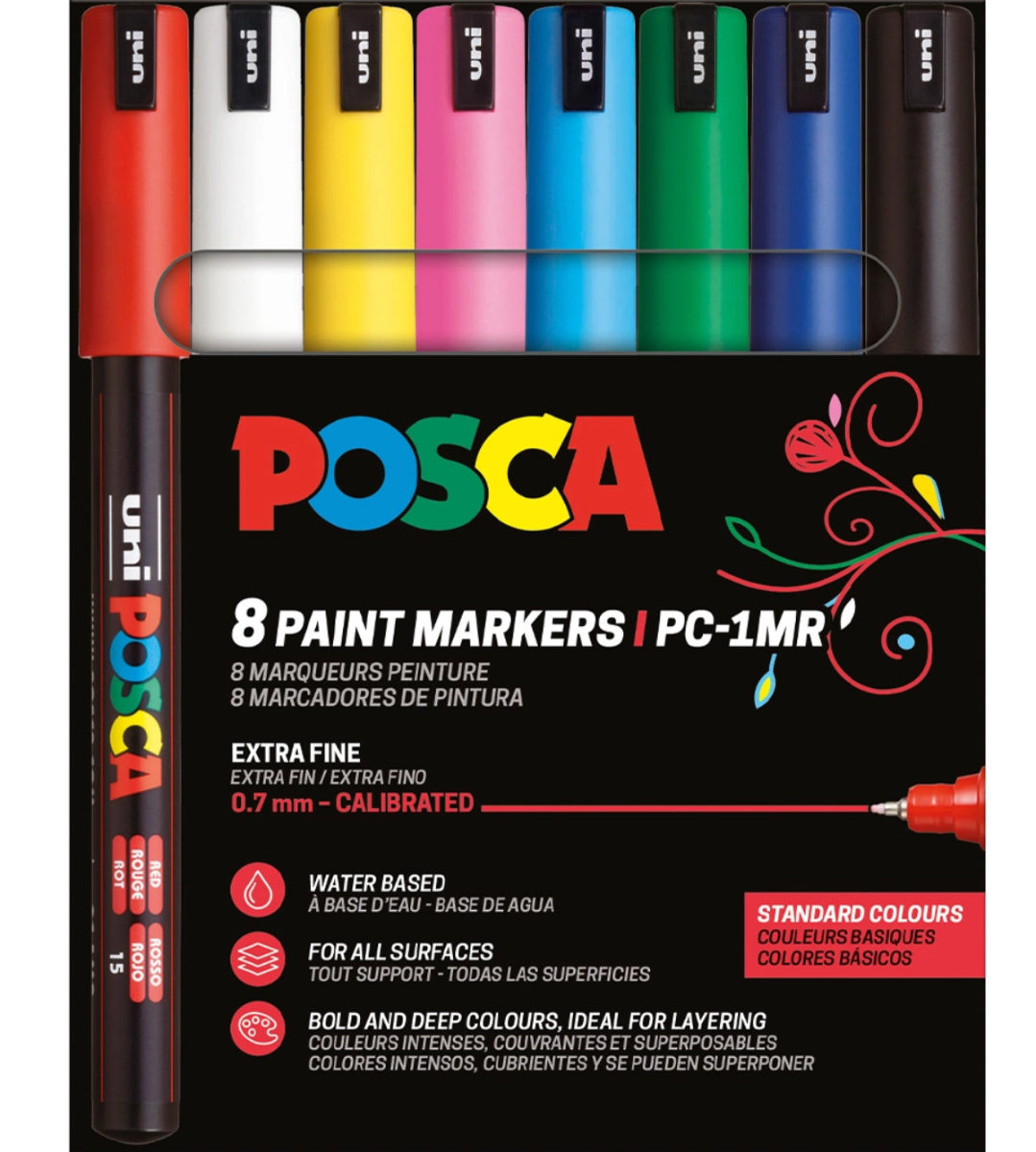 Posca Pen PC-1MR - sæt med 8 STK.