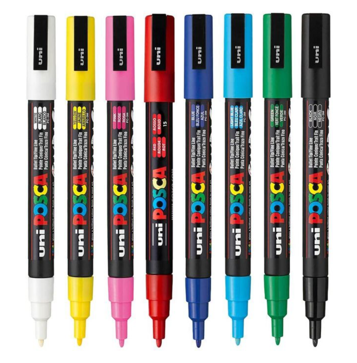 Posca Pen PC3-M - sæt med 8 STK.
