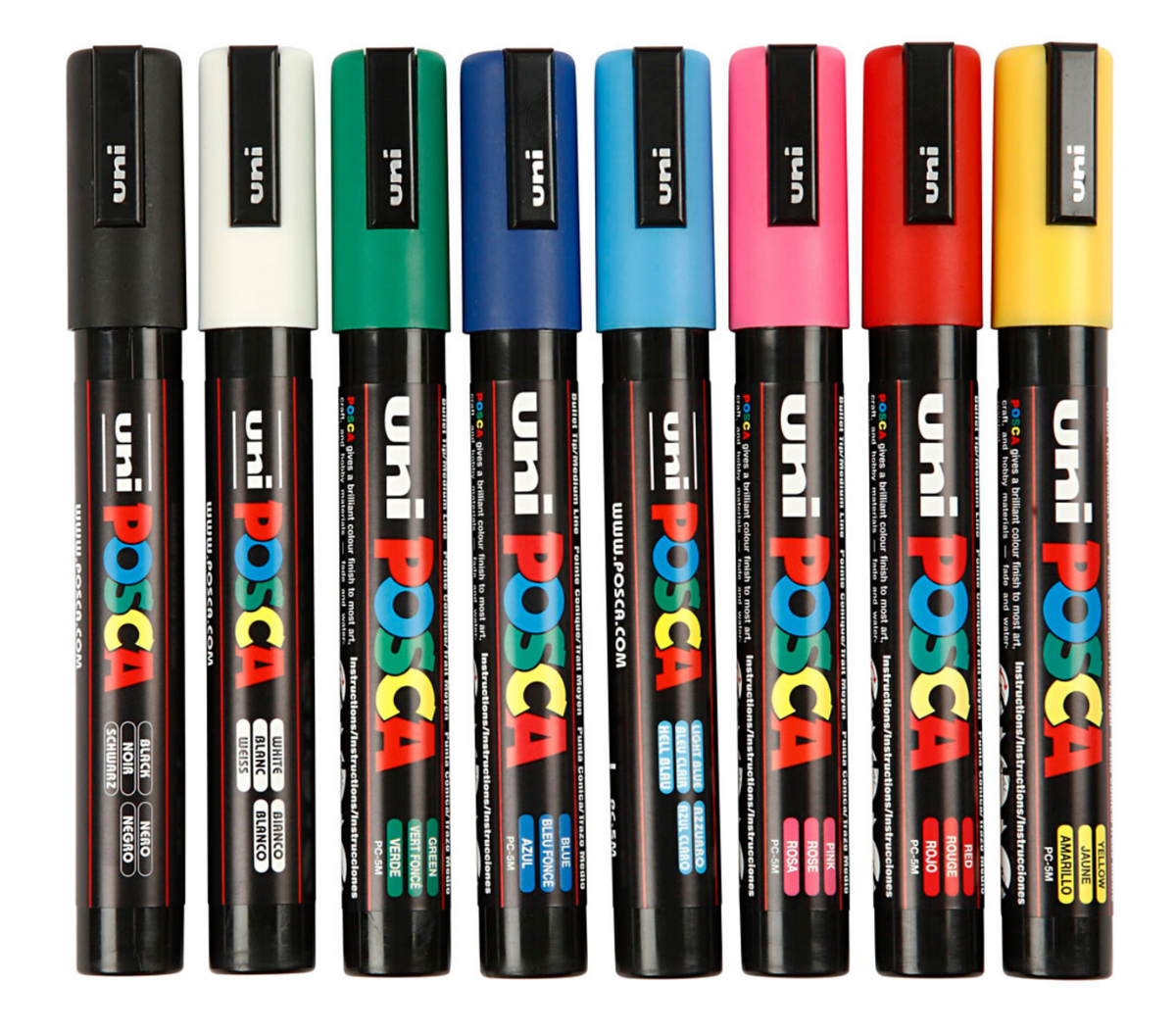 Posca Pen PC-5M - sæt med 8 STK.