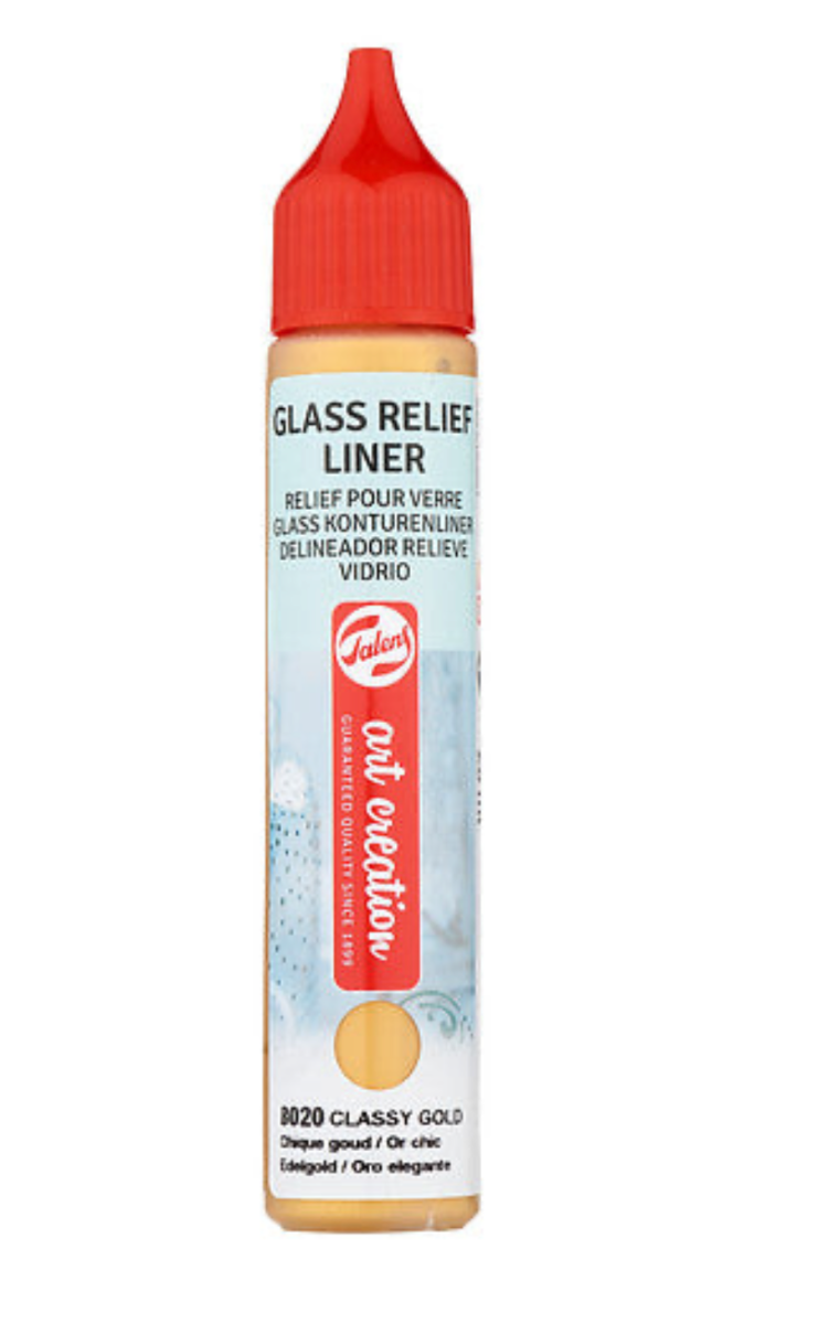 Art Creation Glass Relief Liner - Classy Gold