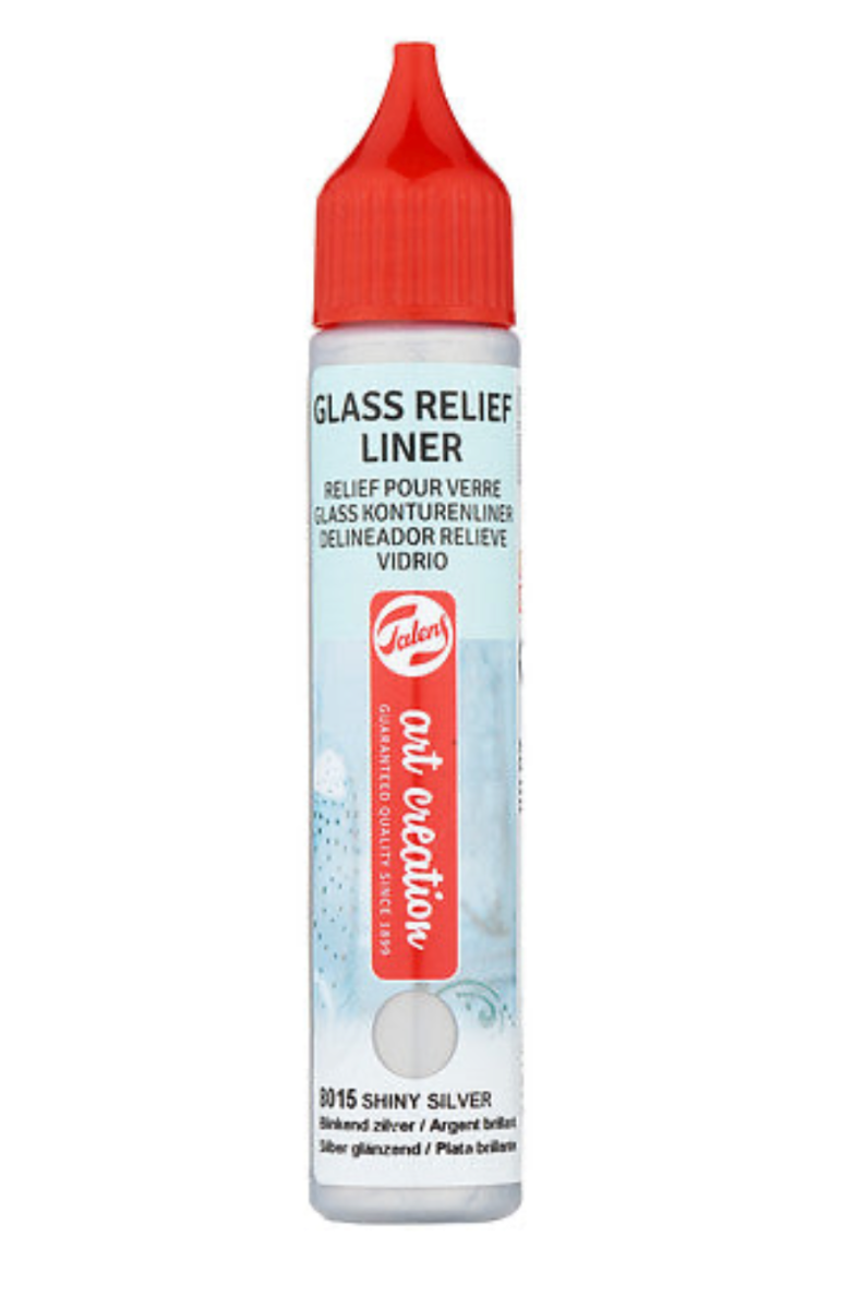 Art Creation Glass Relief Liner - Shiny Silver