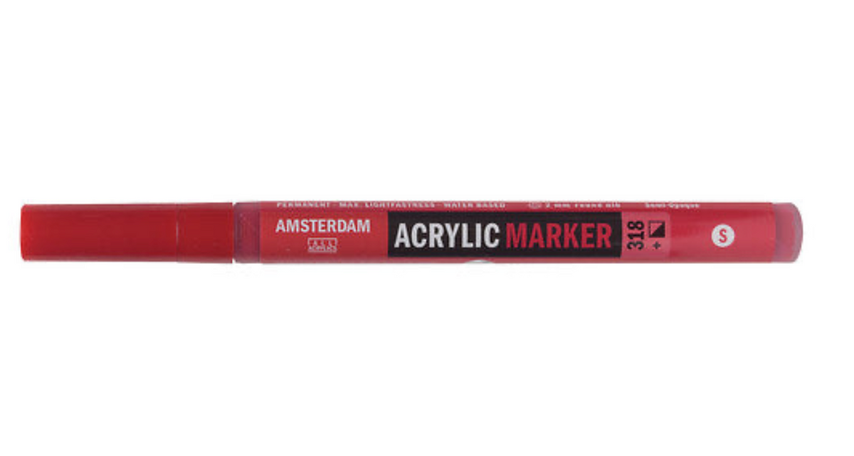 Amsterdam Acrylic Marker 2 mm - Carmine 318