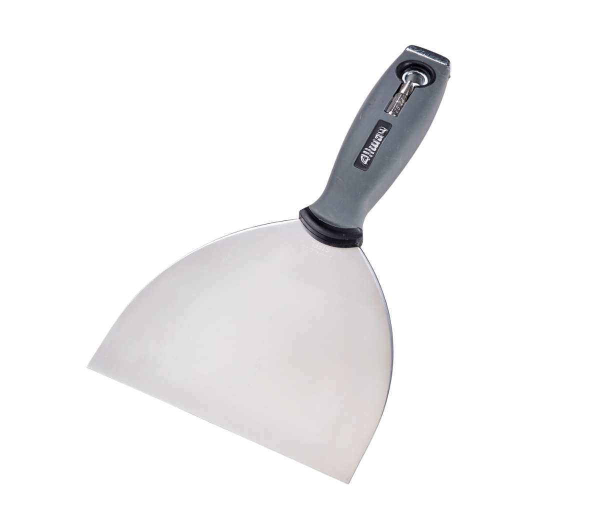 Allway spartel, rustfri stål - 125 mm.