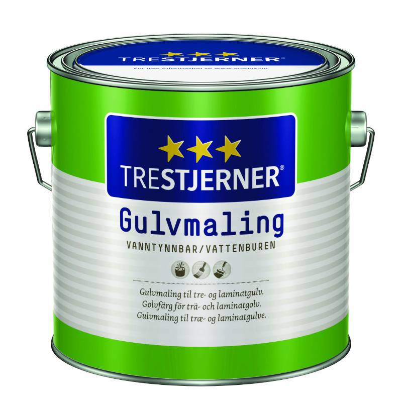 Jotun - Trestjerner Gulvmaling Blank 3 L. - Elfenben 0202