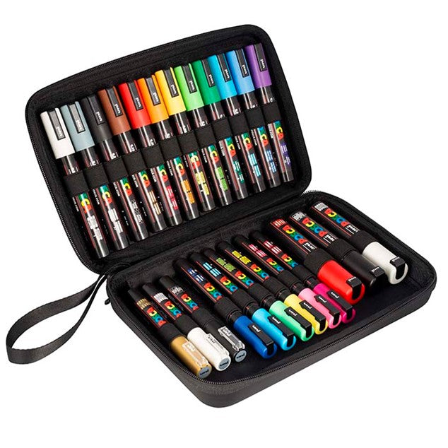 Posca - Smart kuffert med 24 tusser