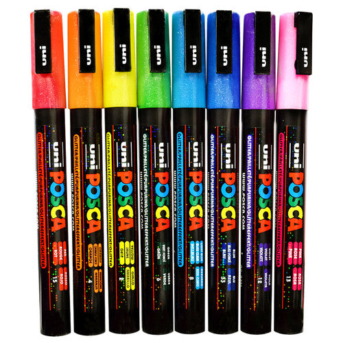 Posca PC-3ML - Glitter - fås i flere farver