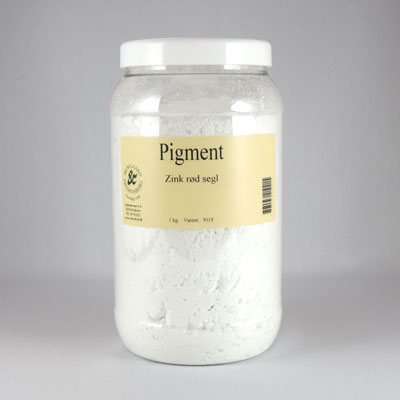 S&F Pigment 1 kg. - Zink hvid (rød segl)